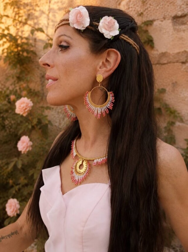 valdyria.com - Boucles D’oreilles Pendantes Mira Aurora