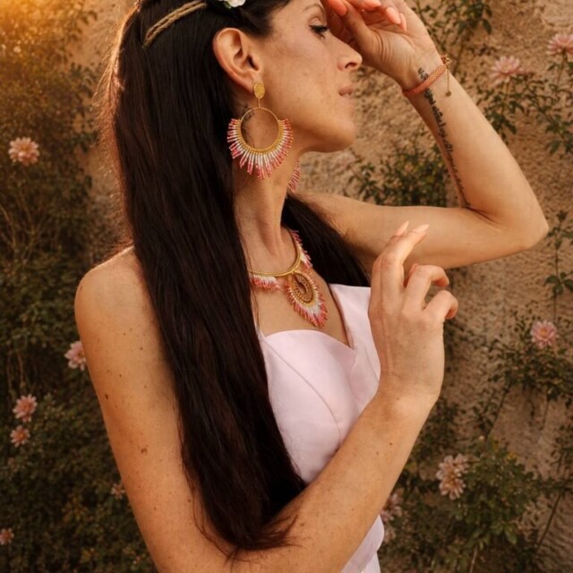 valdyria.com - Boucles D’oreilles Pendantes Mira Aurora