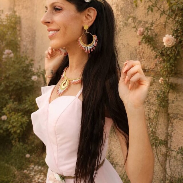 valdyria.com - Boucles D’oreilles Pendantes Mira Aurora