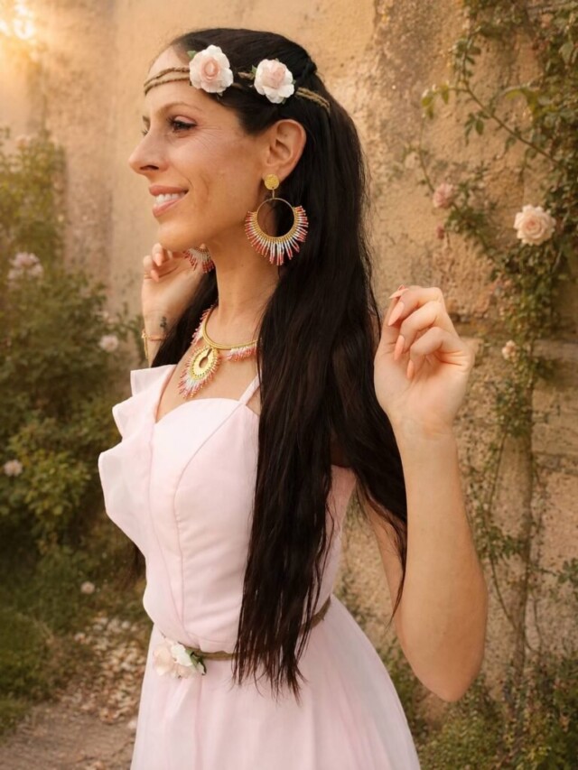 valdyria.com - Boucles D’oreilles Pendantes Mira Aurora