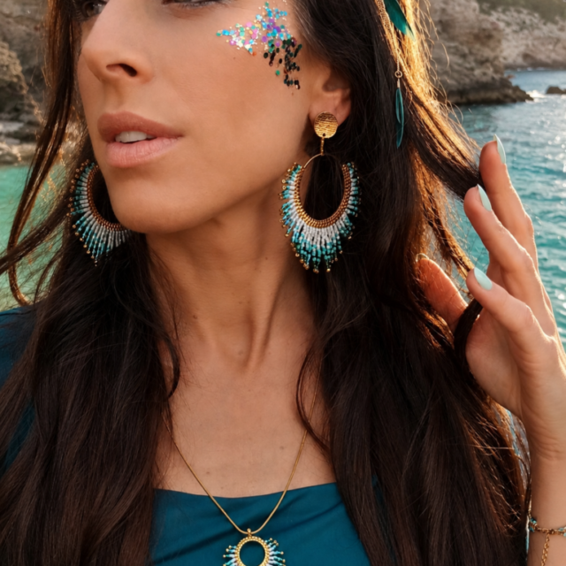 valdyria.com - Boucles D’oreilles Pendantes Mira Calypsa