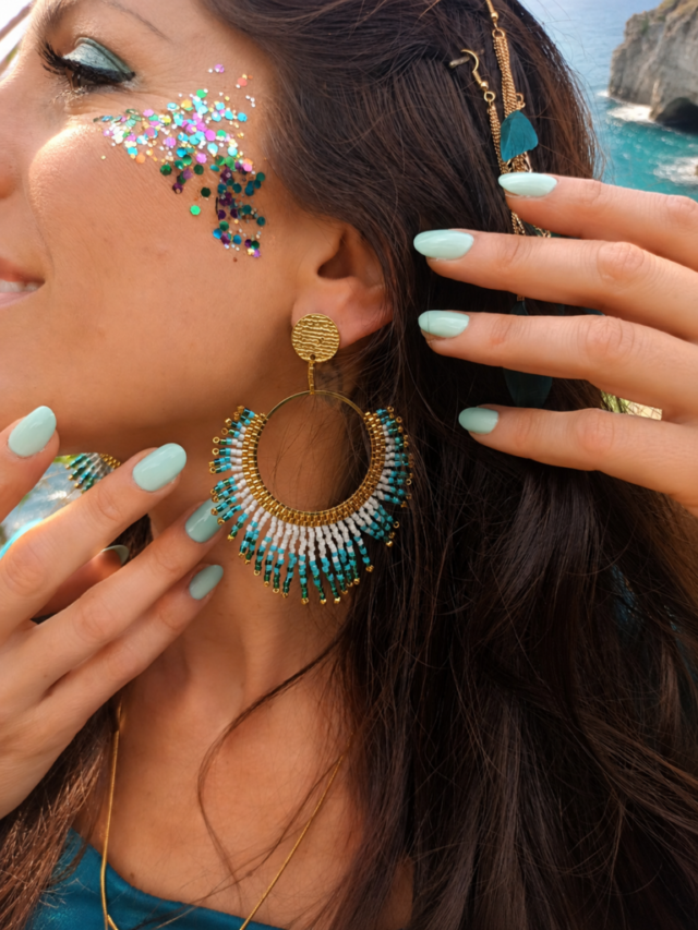 valdyria.com - Boucles D’oreilles Pendantes Mira Calypsa
