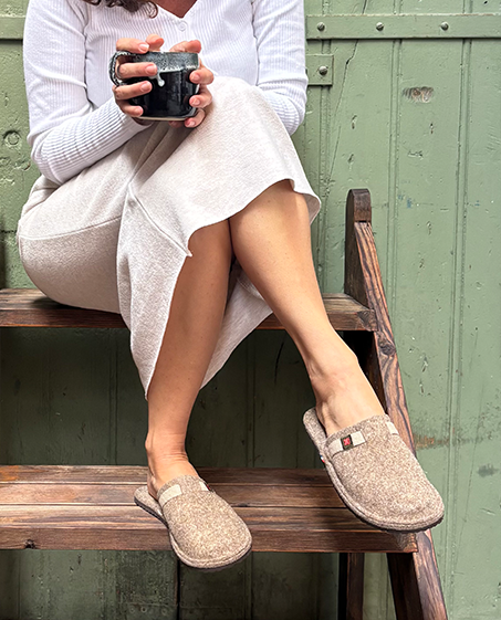 Couleur Tong - Chaussons Laine NEVACHE Brun – 40-41