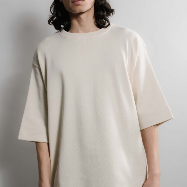 Nitto Knitwear - Vahé manches courtes - Naturel – XXL