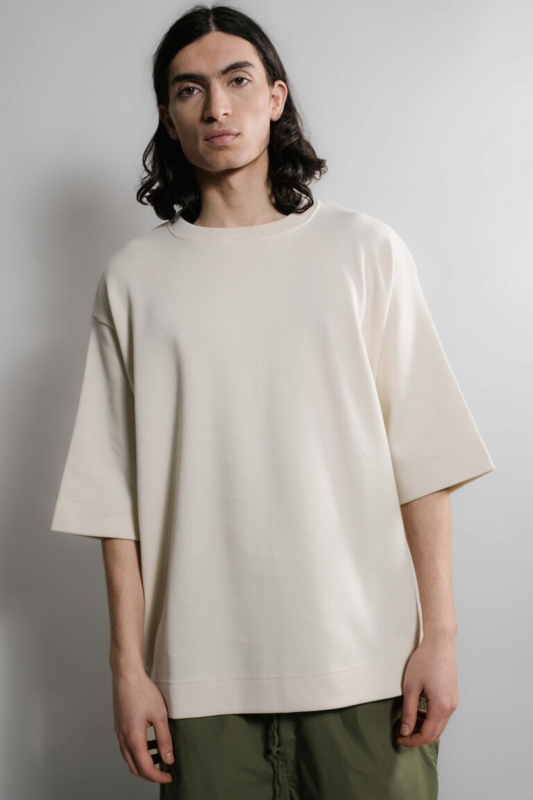 Nitto Knitwear - Vahé manches courtes - Naturel – XXL