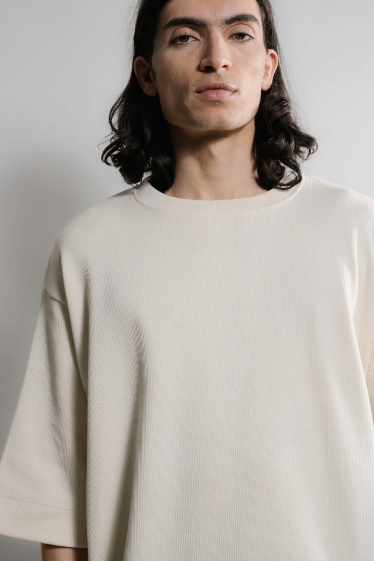 Nitto Knitwear - Vahé manches courtes - Naturel – XXL