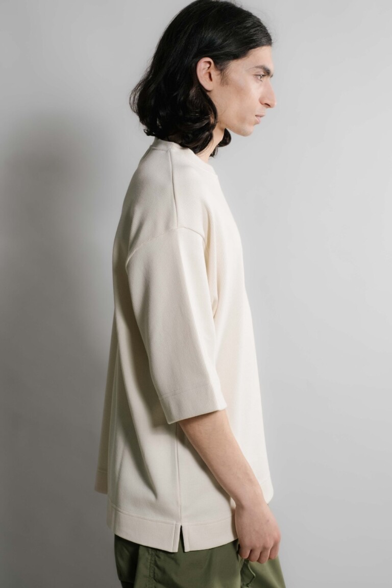 Nitto Knitwear - Vahé manches courtes - Naturel – XXL