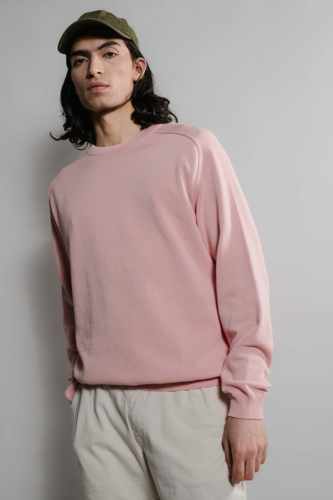 Nittoete202611088 Nitto Knitwear - Pull Sevan Marteau - Rose Pâle – XL