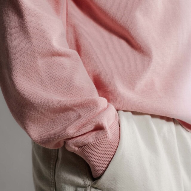 Nitto Knitwear - Pull Sevan Marteau - Rose Pâle – XL
