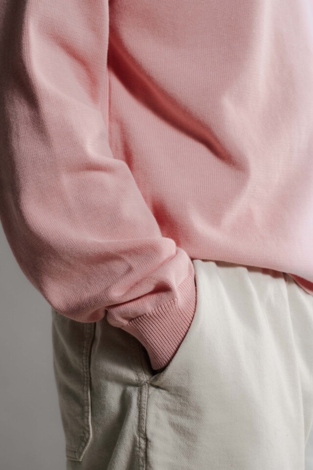 Nitto Knitwear - Pull Sevan Marteau - Rose Pâle – XL