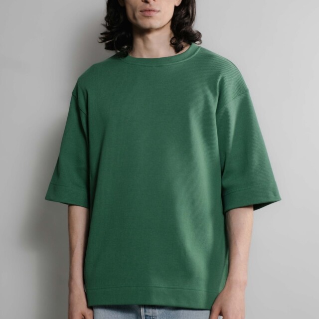 Nitto Knitwear - Vahé manches courtes - Vert – XXL