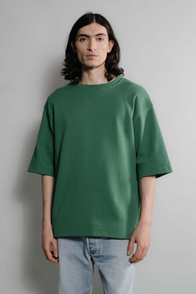 Nitto Knitwear - Vahé manches courtes - Vert – XXL