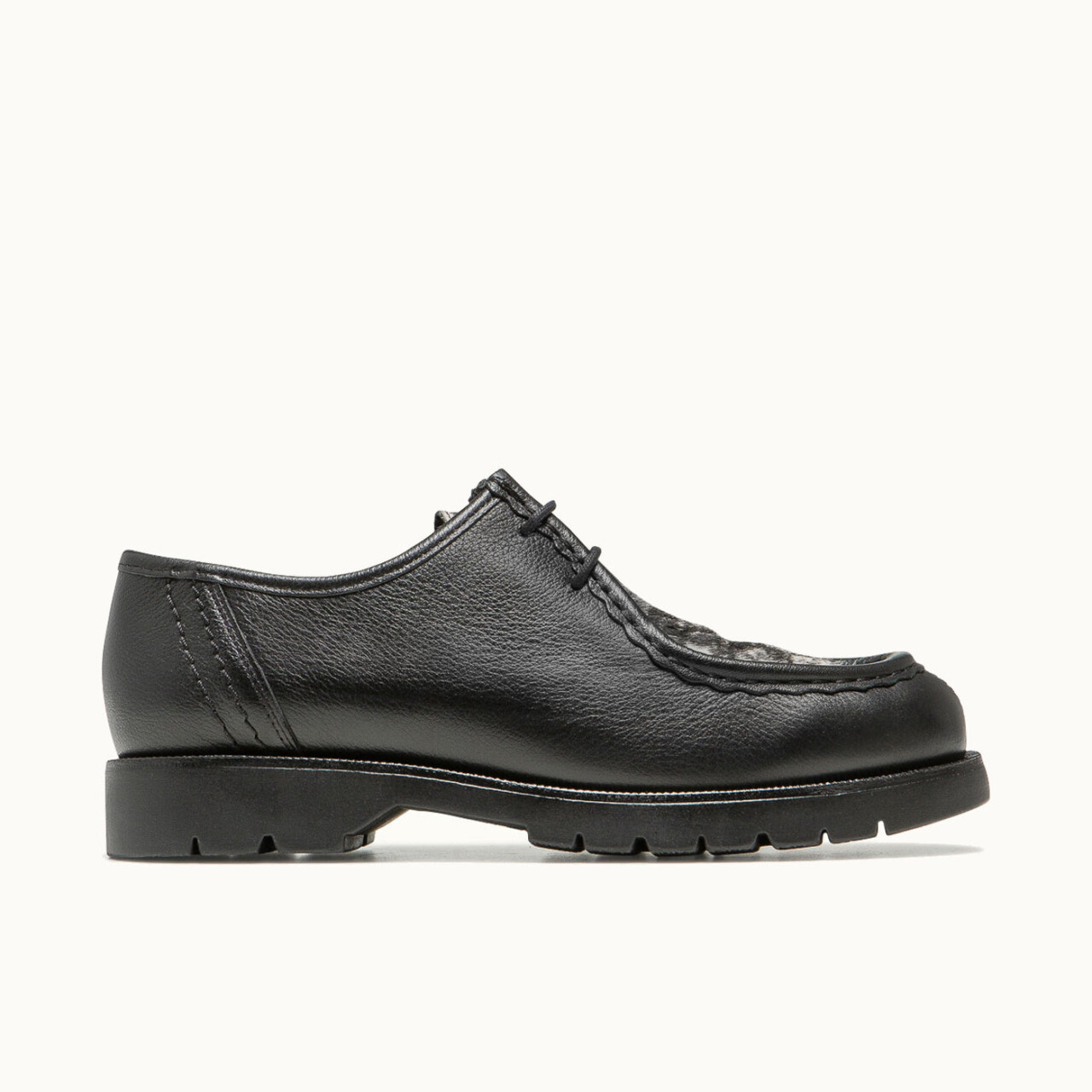 PADRINIBC B00005A 4JA 07 KLEMAN - PADRINI BC NOIR+BEIGE CHAUSSURES NOIR