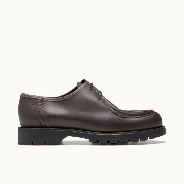 PADRINI L MARRON+NOIR CHAUSSURES MARRON par la marque KLEMAN KLEMAN - PADRINI L MARRON+NOIR CHAUSSURES MARRON