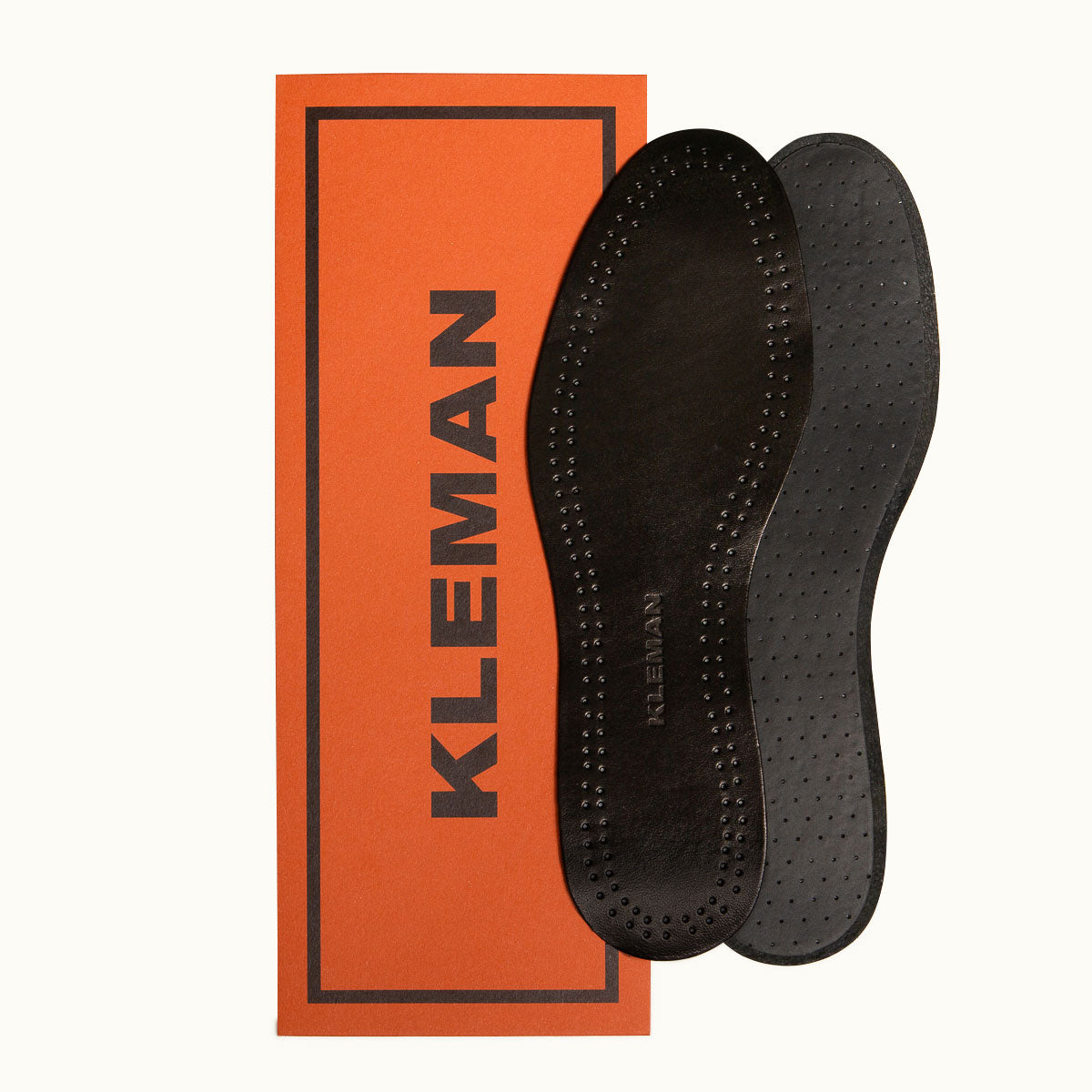 SEMELLESCUIR SI08002 07 KLEMAN - SEMELLES CUIR NOIR ACCESSOIRES NOIR