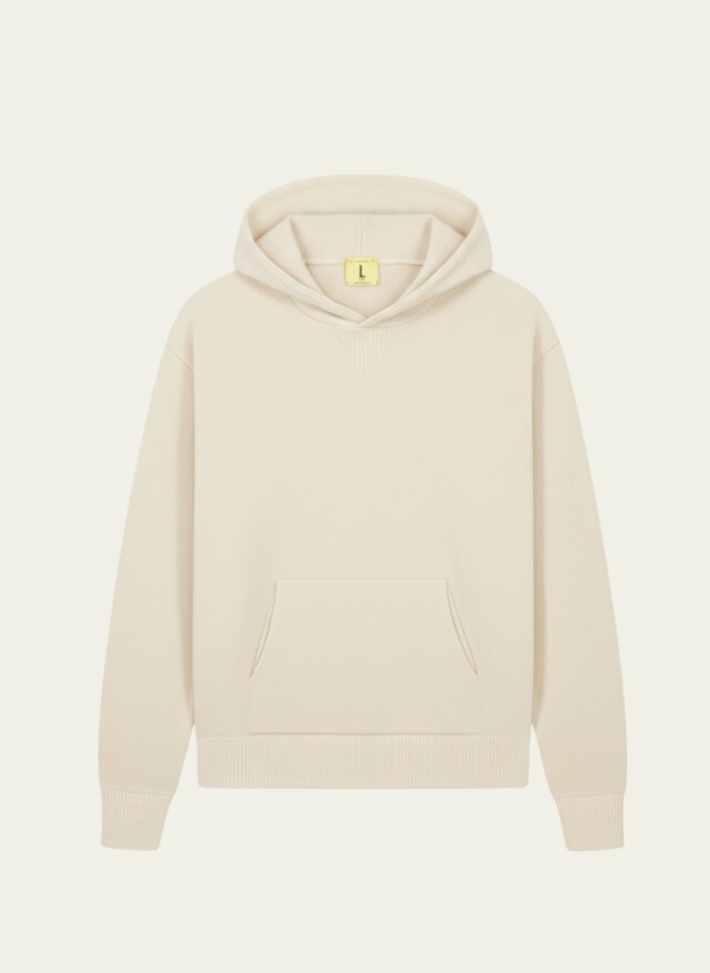 Nitto Knitwear - Pull Sevan Capuche - Naturel – XL