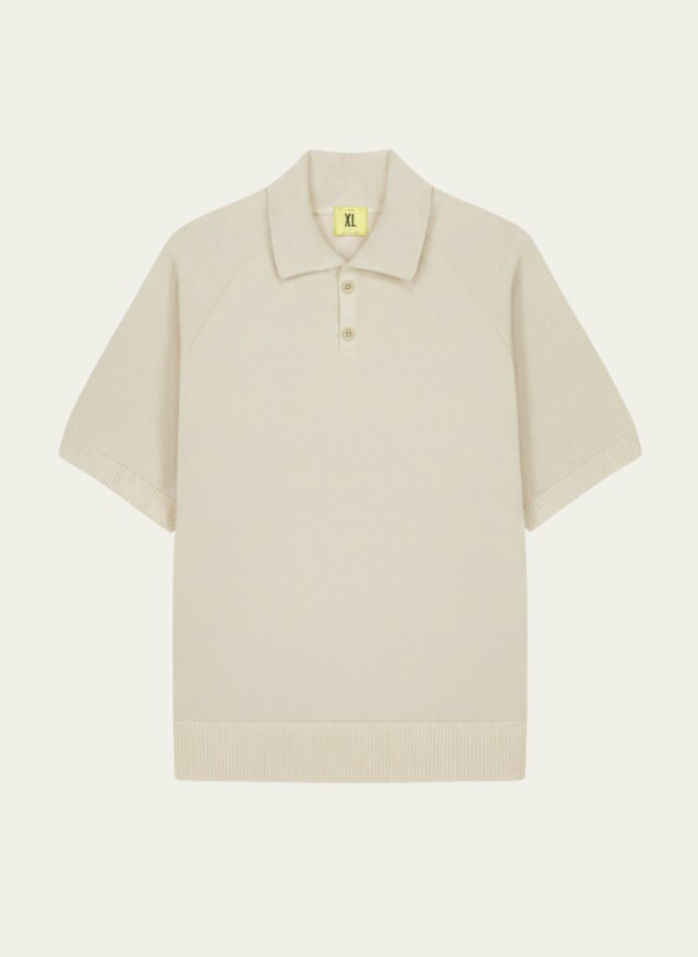 Nitto Knitwear - Sevan Polo - Naturel – XL