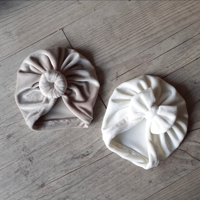La Fabrique A DeDeuh - Turban nœud ou buns tissus minky extensible doux et chaud 10 couleurs – Enfant