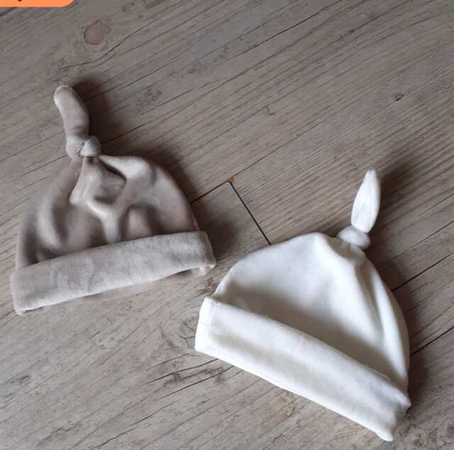 La Fabrique A DeDeuh - Bonnet noué mixte en tissu minky doux et chaud: 10 couleurs – 18.24 mois