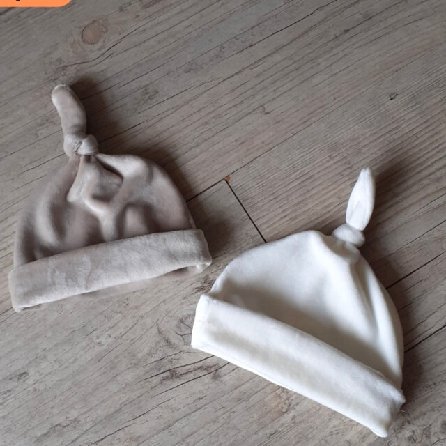 La Fabrique A DeDeuh - Bonnet noué mixte en tissu minky doux et chaud: 10 couleurs – 18.24 mois
