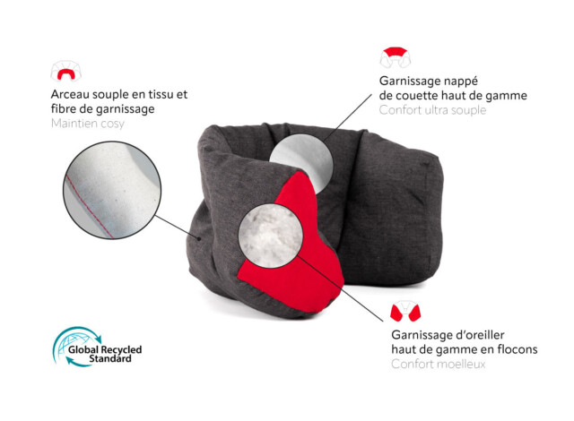 Cosy Club - Coussin de siège auto et poussette · TÉODOR Vanille