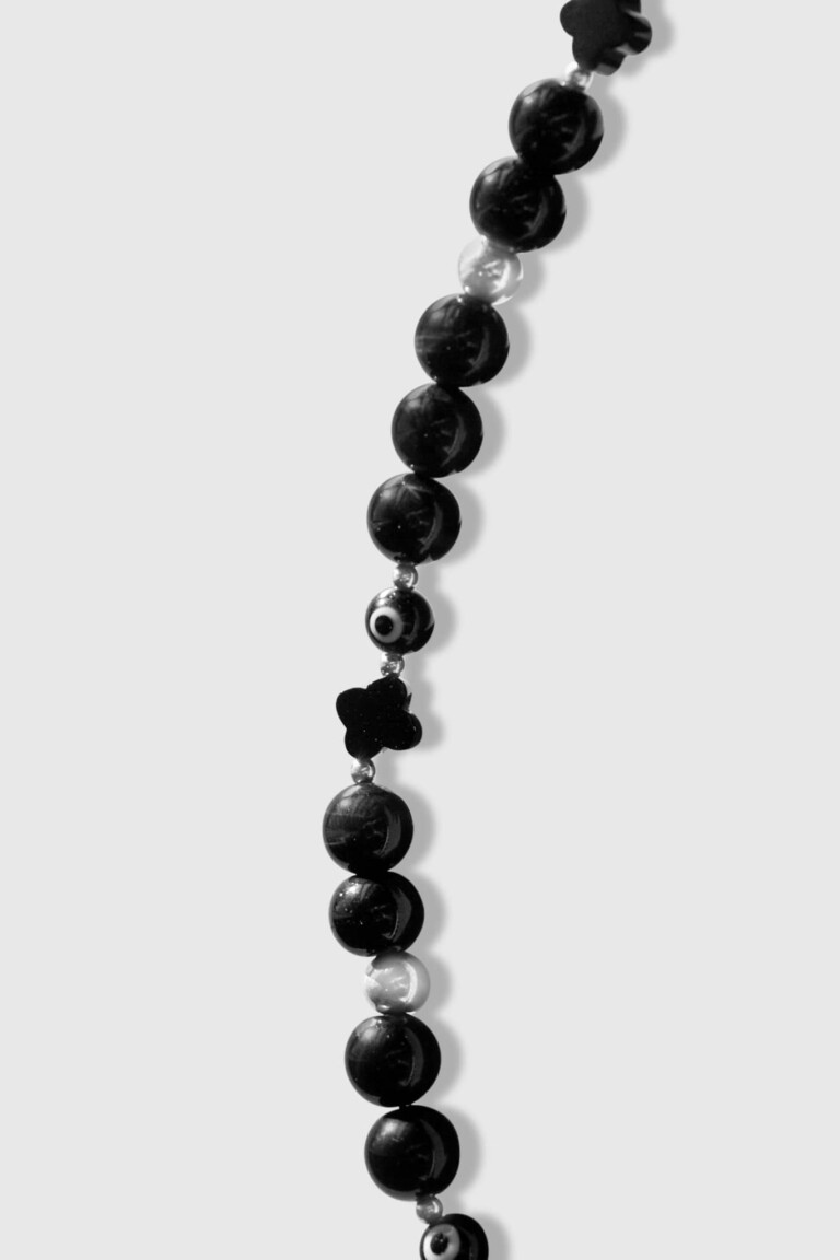 NEIJE - Collier Lucky Onyx et Argent 925 – 50 cm + extension de 5 cm