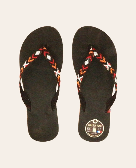 Couleur Tong - Tong Cuir MAYA Chocolat – 38-39