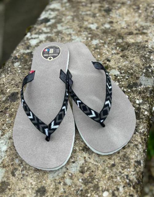 Couleur Tong - Tong Cuir MAYA Taupe – 40-41