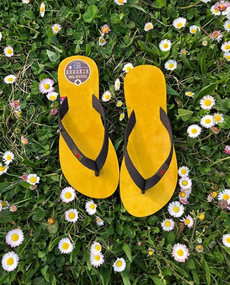 Couleur Tong - Tong Cuir MOOREA Jaune – 40-41