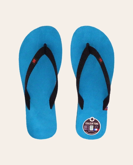 Couleur Tong - Tong Cuir MOOREA Turquoise – 40-41