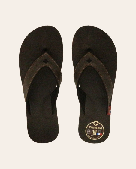 Couleur Tong - Tong Cuir SPERONE Chocolat – 40-41