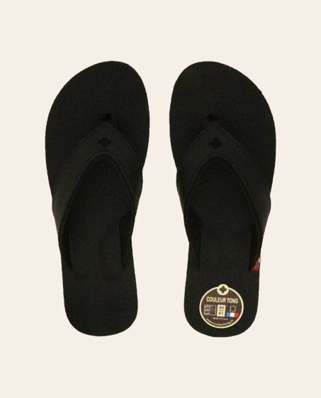 Couleur Tong - Tong Cuir SPERONE Noir – 46-47