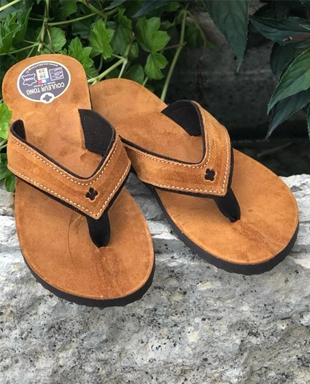Couleur Tong - Tong Cuir SPERONE Sable – 40-41