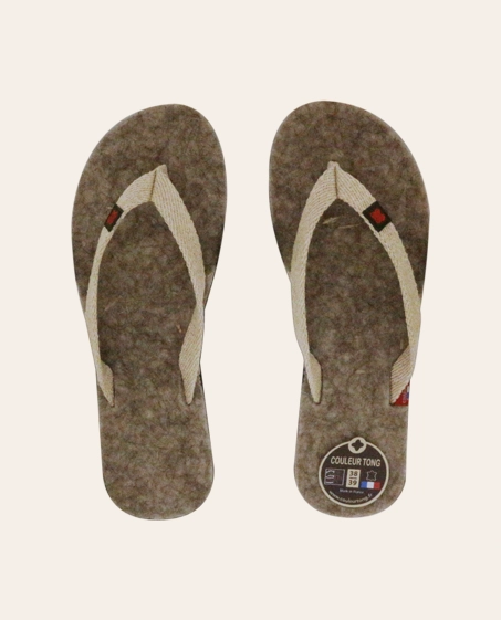 Couleur Tong - Tong Laine Artisanale GEVAUDAN Gris – 40-41