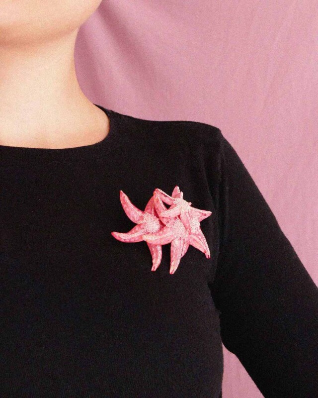 Ciléa Bijoux - Broche Ariel – Bleu pale