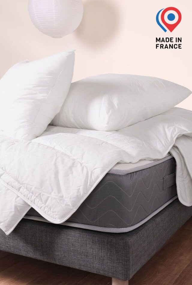 Pack couette 240×220 cm et oreillers 65×65 c par la marque À Demain le linge français À Demain le linge français - Pack couette 240×220 cm et oreillers 65×65 c