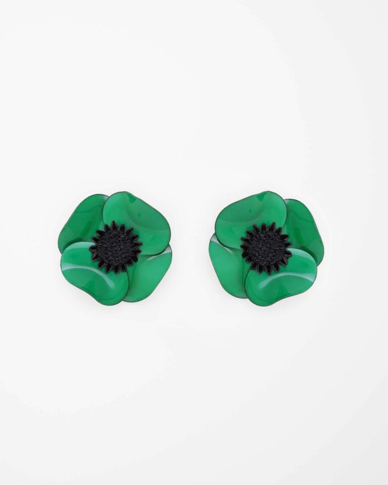 Ciléa Paris - Boucles d'oreilles courtes Anémone - Grandes – Dormeuse (Oreilles percées) / Ivoire