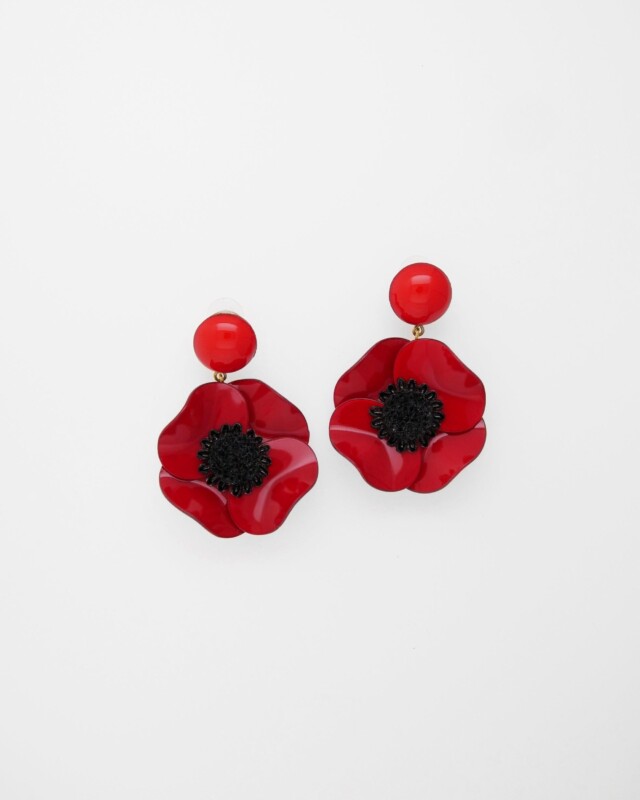 Ciléa Paris - Boucle d'oreille longue Anémone - Petit – Citron / Dormeuse (Oreilles percées)