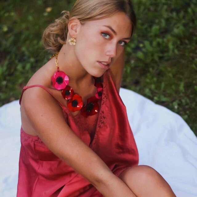 Ciléa Paris - Collier Anémone - Maxi – Noir