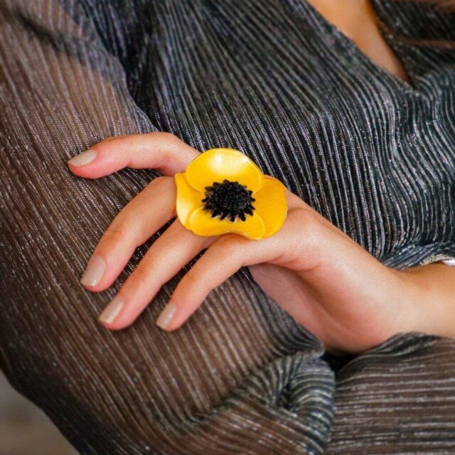 Ciléa Paris - Bague Anémone - Grand – Lavande