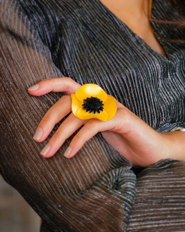 Ciléa Paris - Bague Anémone - Grand – Lavande