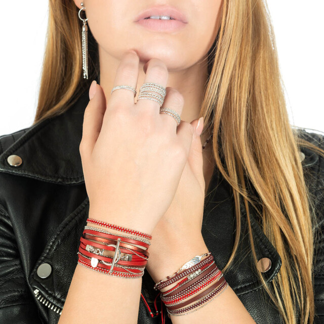 Annah Cruz Bijoux - Bracelet Plume Rosaire – m