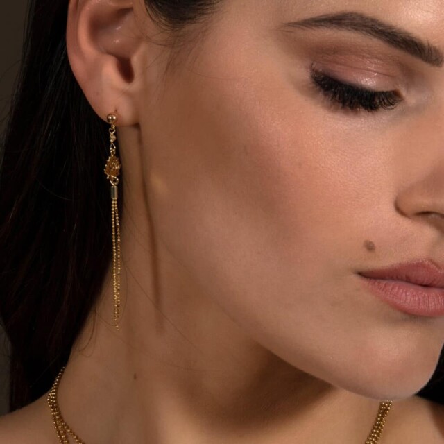 Annah Cruz Bijoux - Boucles d'oreilles Lotus – orjaune