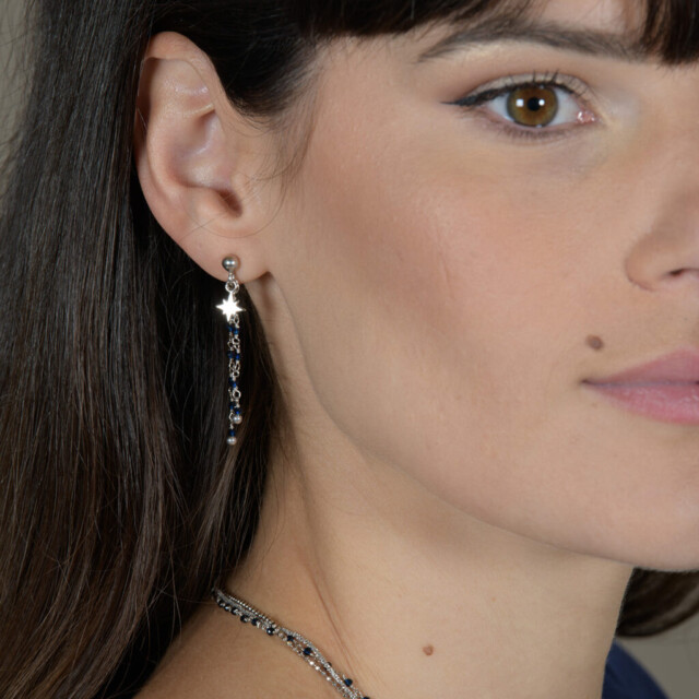 Annah Cruz Bijoux - Boucle Pluie d'étoiles puce