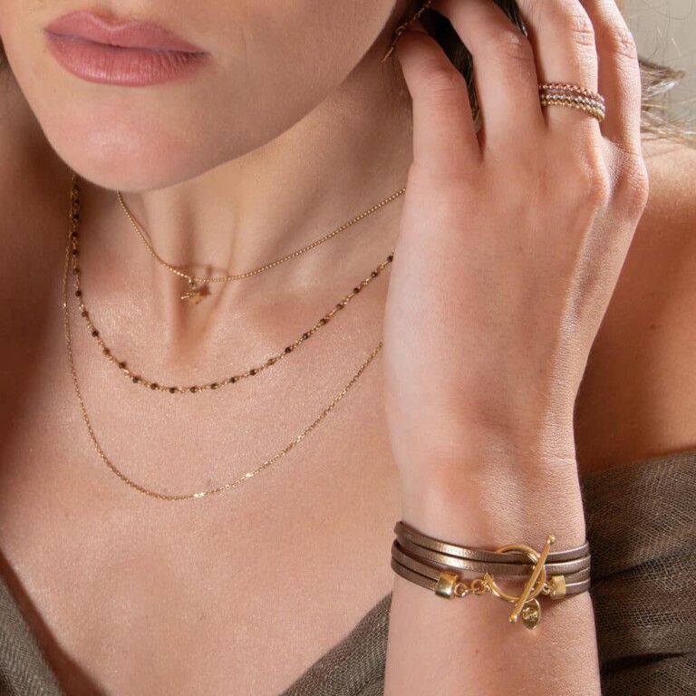 Annah Cruz Bijoux - Bracelet Allure Mini Or jaune – xl