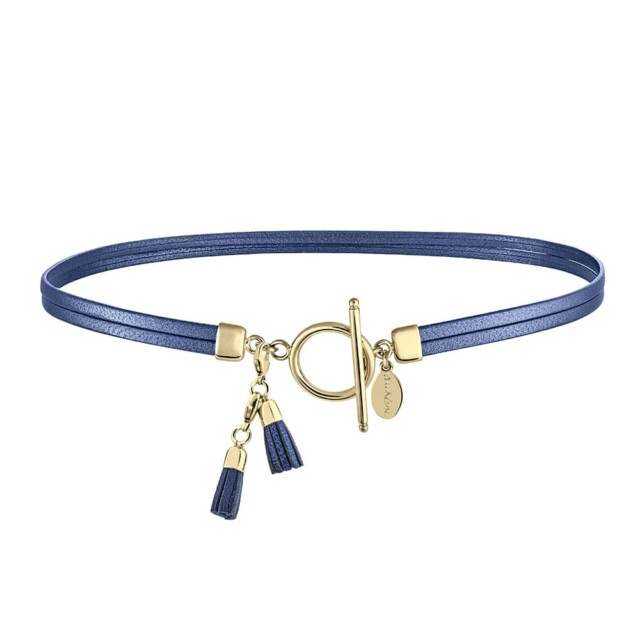 Annah Cruz Bijoux - Collier Allure Mini cuir Or – t2