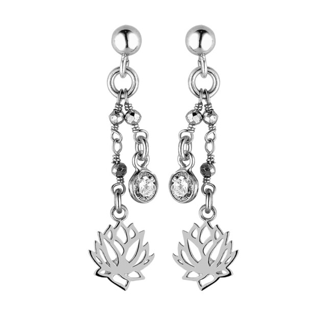 Annah Cruz Bijoux - Boucles d'oreilles Jade Cristal
