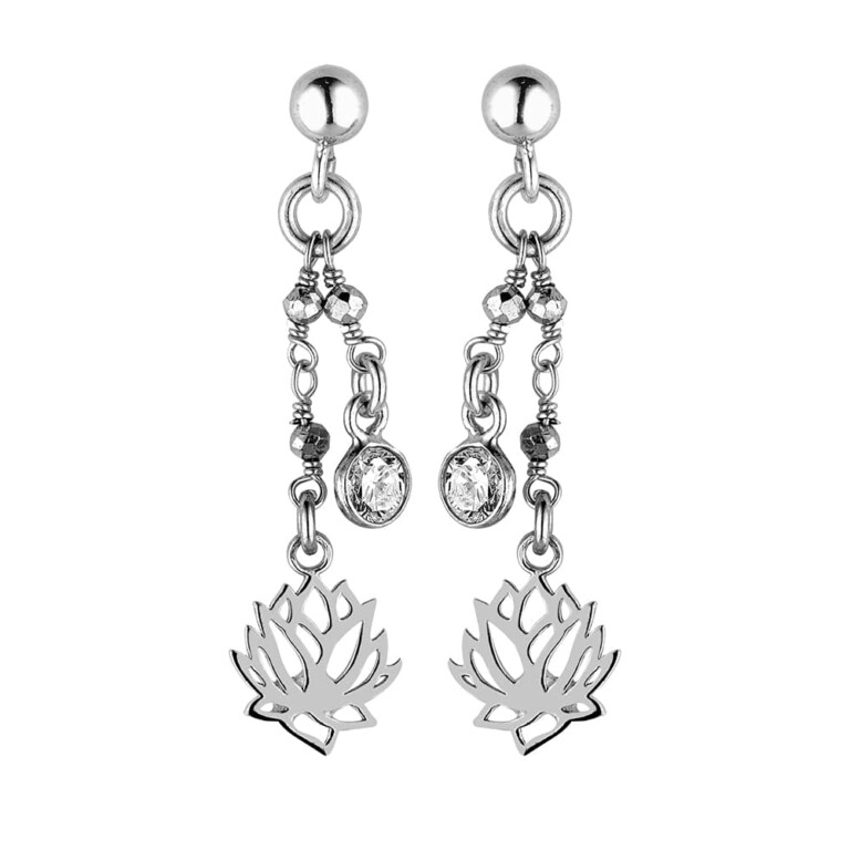 Annah Cruz Bijoux - Boucles d'oreilles Jade Cristal