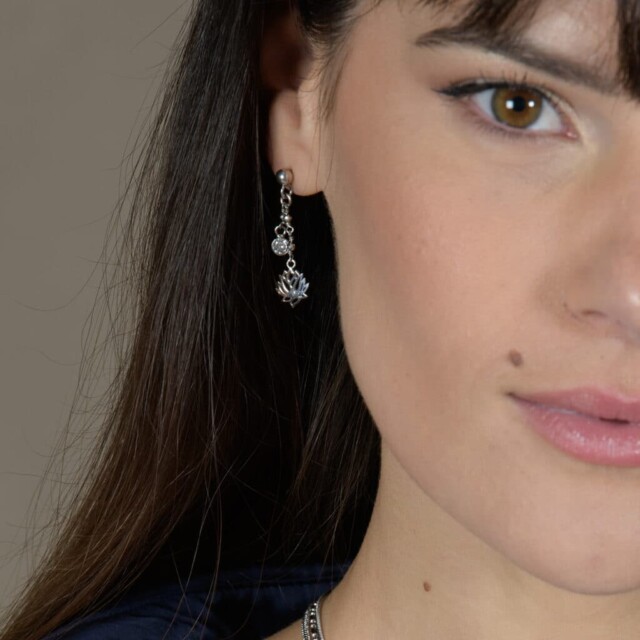 Annah Cruz - Boucles d’oreilles Jade Cristal