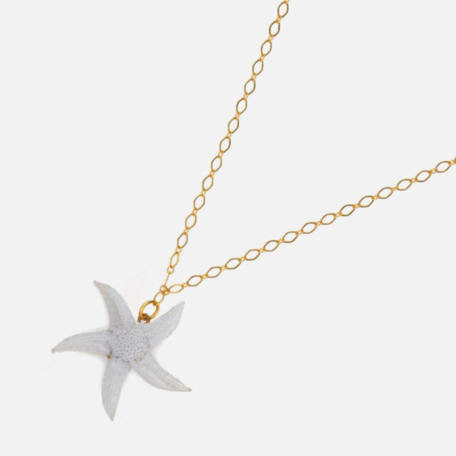 Ciléa Bijoux - Pendentif Ariel - chaine plaqué or – Or